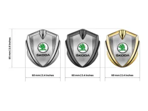 Skoda Metal Emblema Insignia Afinado A La Moda Luminoso